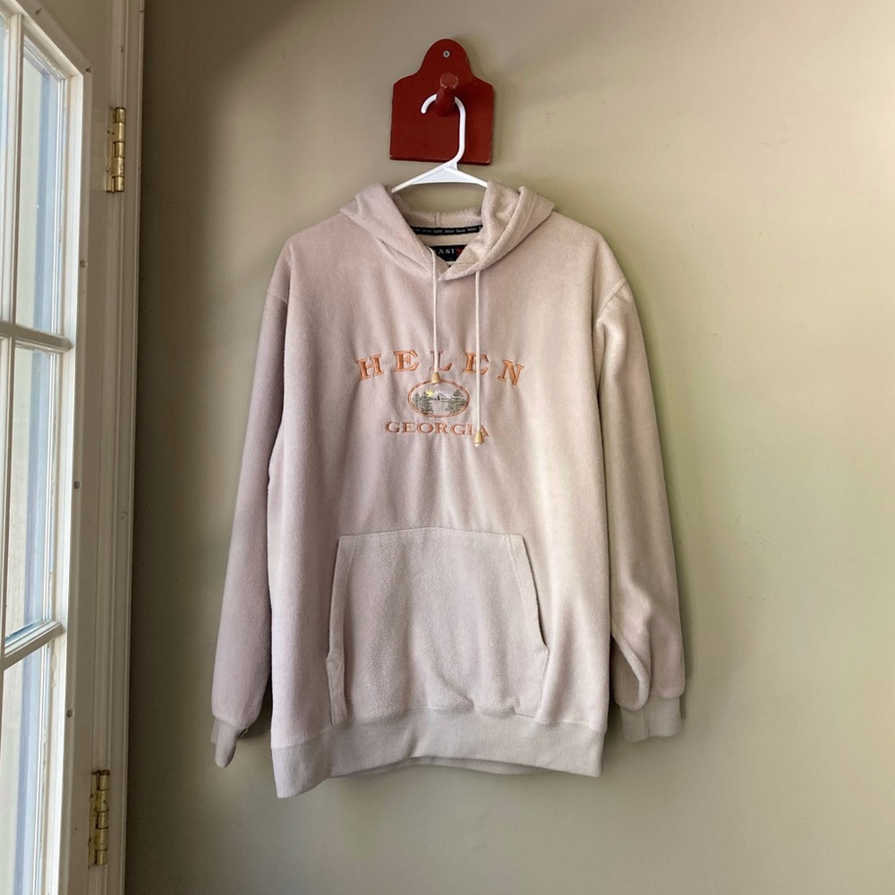 FINAL PRICE Vintage Basi Helen Georgia Hooded Pullover Sweatshirt M